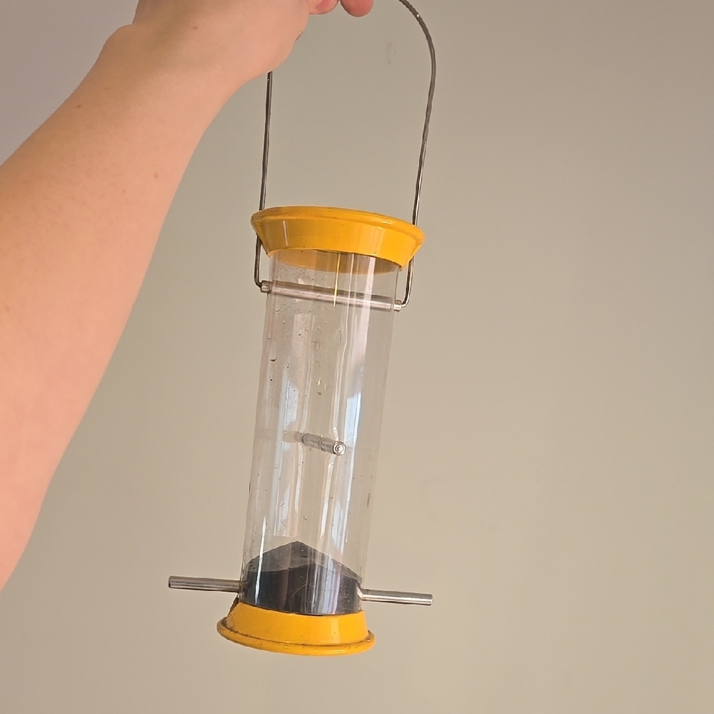 Vintage Yankees Yellow Bird Feeder with Metal Accents